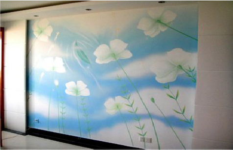 大方画墙绘怎么画好白云的蓬松感？