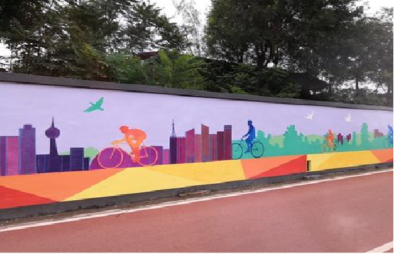 大方墙体彩绘-围墙