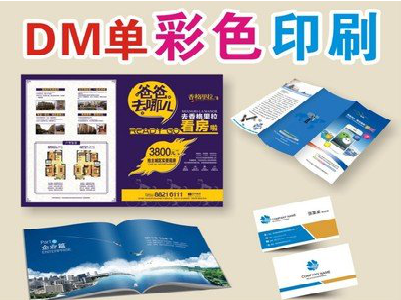 大方单页印刷，色彩搭配简单。